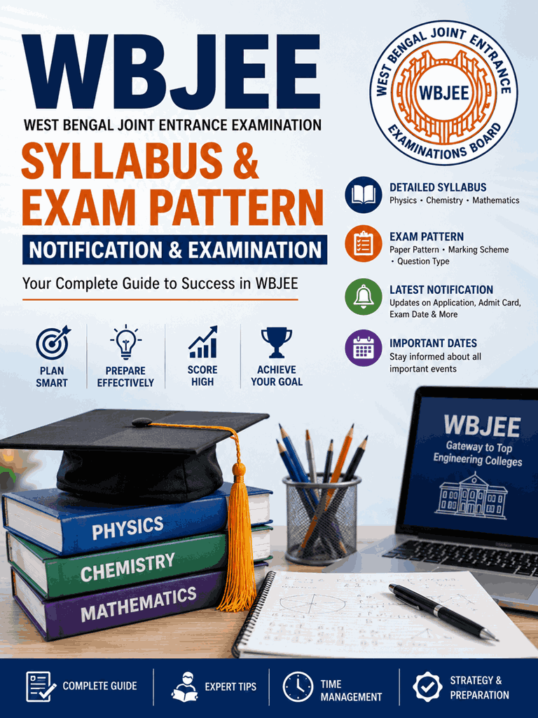 WBJEE syllabus, exam pattern, notification, and examination guide featuring engineering study materials