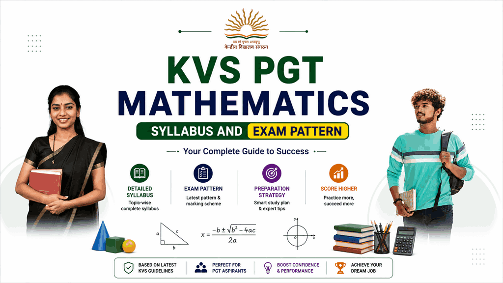 KVS PGT Mathematics Syllabus and Exam Pattern