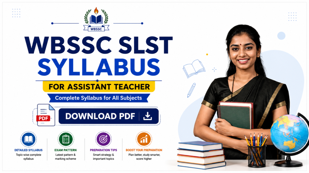 WBSSC SLST Syllabus for Assistant Teacher Download PDF, WBSSC SLST IX-XII