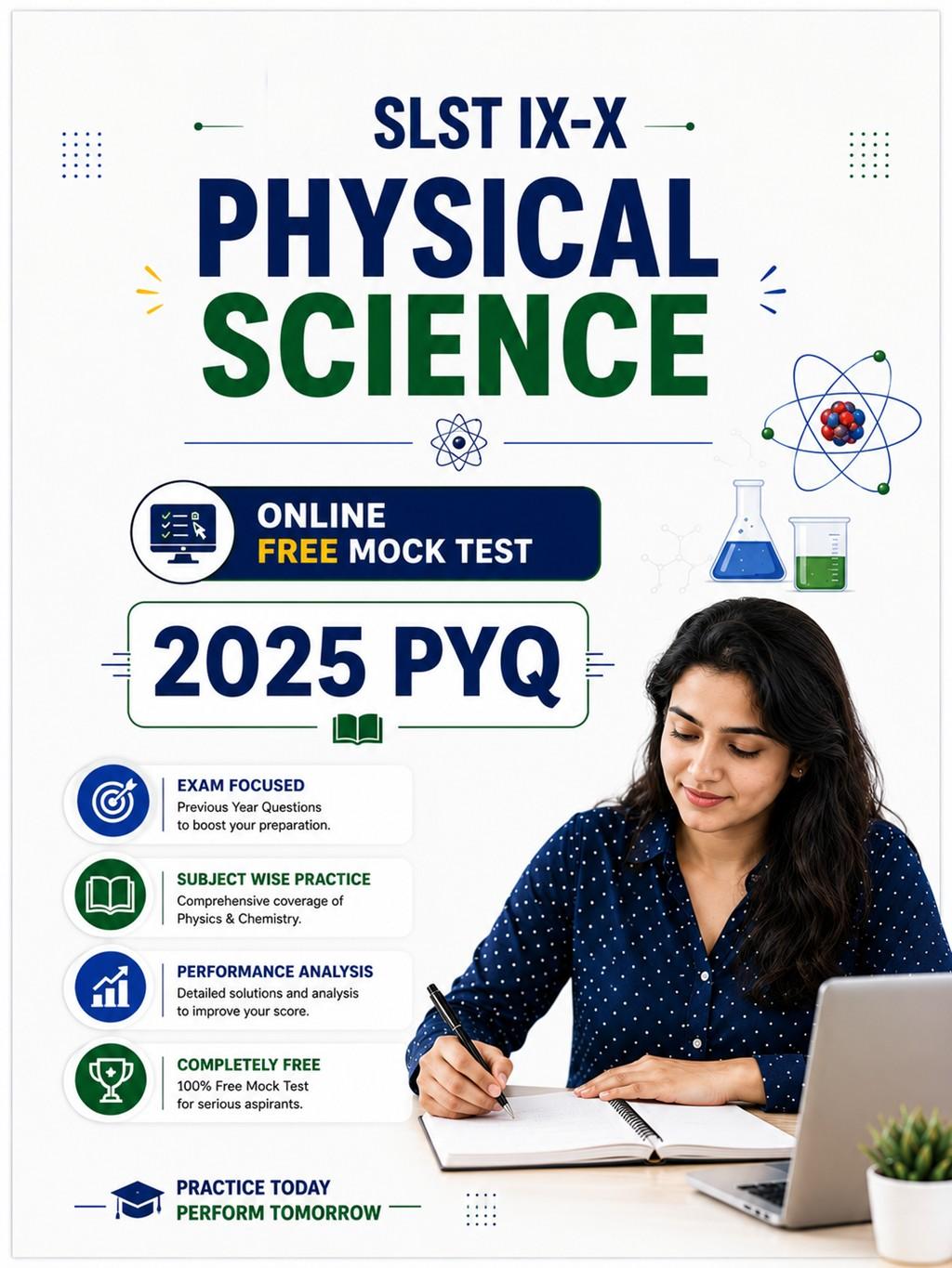 SLST IX-X Physical Science Online Free Mock Test 2025 PYQ