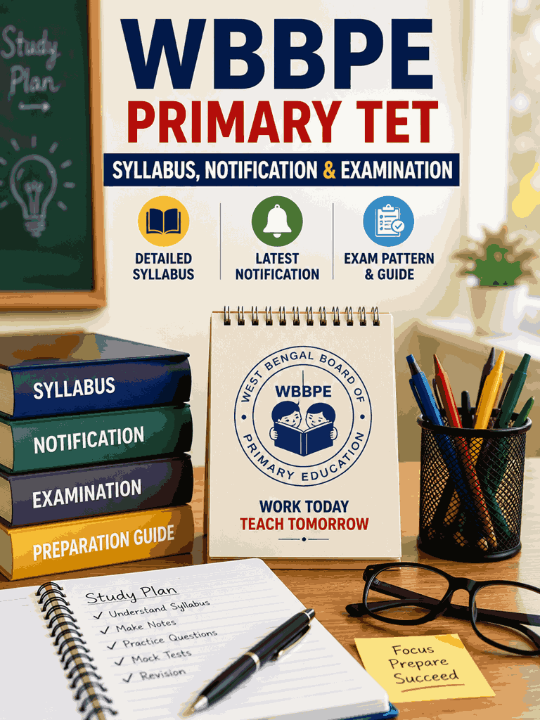 WBBPE Primary TET syllabus, notification, and examination guide