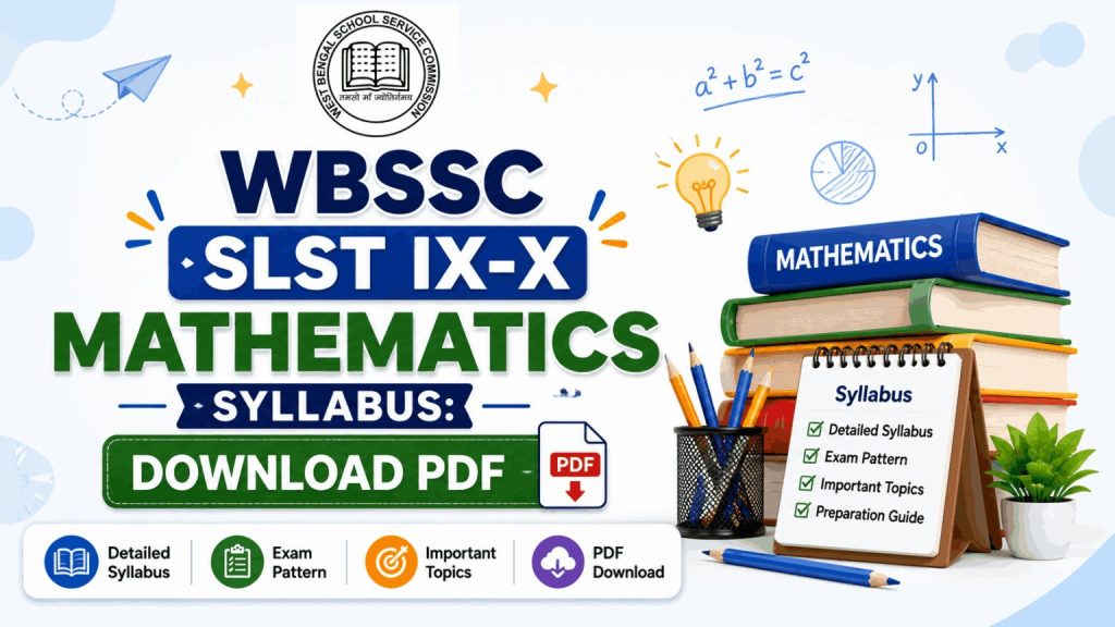 WBSSC SLST IX-X Mathematics Syllabus: Download PDF